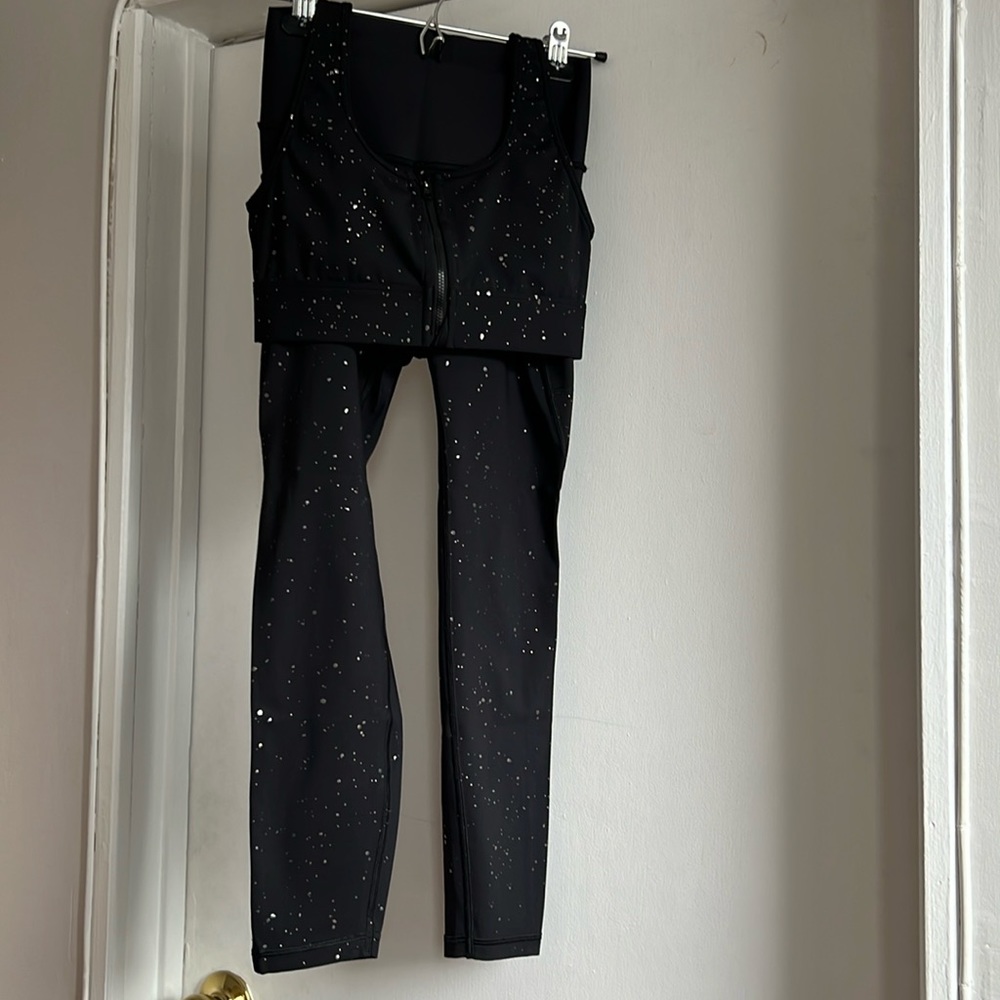 GapFit Sculpt Revolution matching leggings & bra, size S